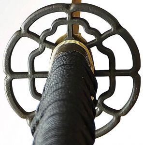 Der letzte Samurai mit Damastklinge Red Black