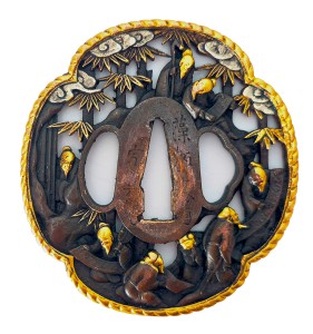 Samurai Schwert Kirschblüten Nunakura Kobuse