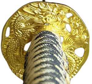 Tsuba Samurai Katana Schwerter schwarz Set