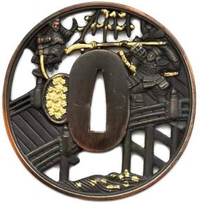 Tsuba Tenno Isaho Samuraischwert