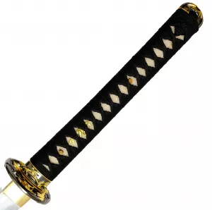 Tsuka Katana Kirschblüten + Kobuse + gefaltet + echter Hamon