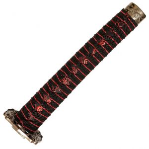 Tsuka Samuraischwert Set Roter Drache Katana Wakizashi Tanto mit Schwertständer