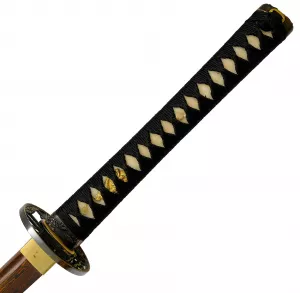 Tsuka Seinei Katana gefaltet- Damast red black