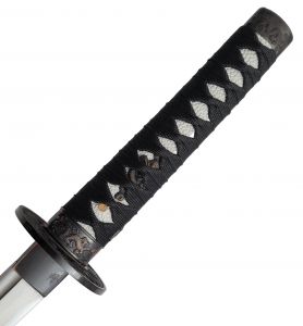 Tsuka Wakizashi Drache mit Wellenschliff