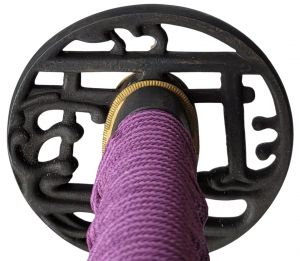 Tsuba Nakamikado Samuraischwert- Katana + Soshu Kitae + gefaltet