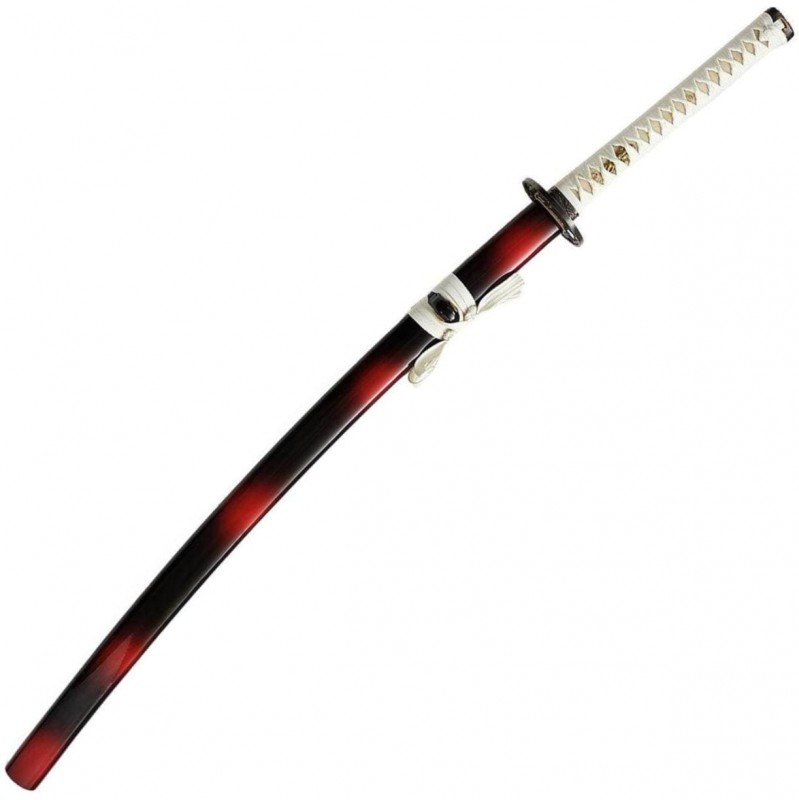 Samuraischwert - Katana mit schwarz roter Saya