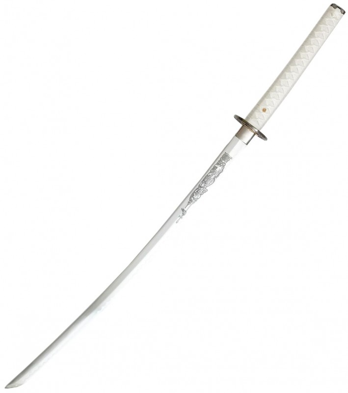 andere seite ohne saya Iron Fist Samurai Katana von Colleen Wing weißes Schwert