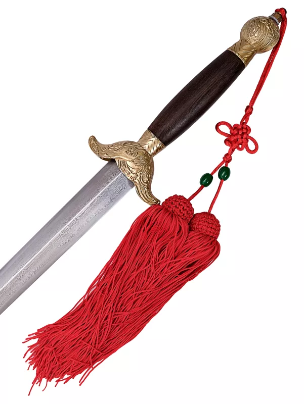 Griff Tai Chi Schwert aus Damast Kaiser Han Gaozu