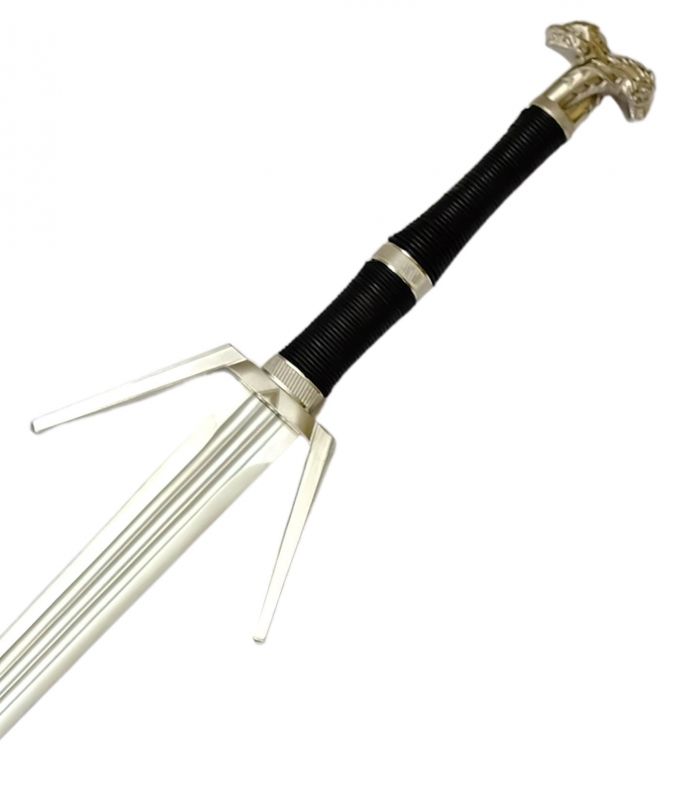 The Witcher Schwert Silber von Geralt mit Rückenscheide