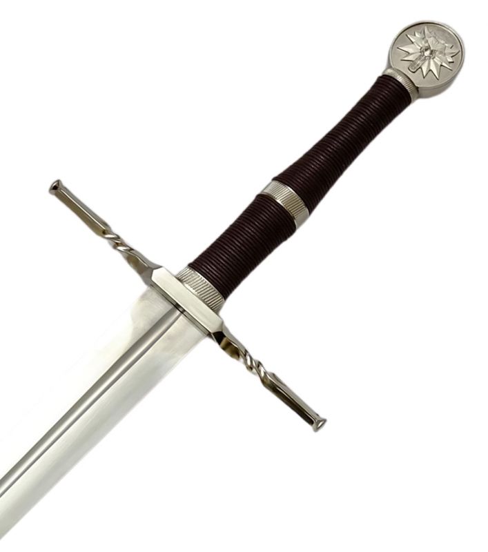 Griff The Witcher Schwert Stahl von Geralt mit Rückenscheide