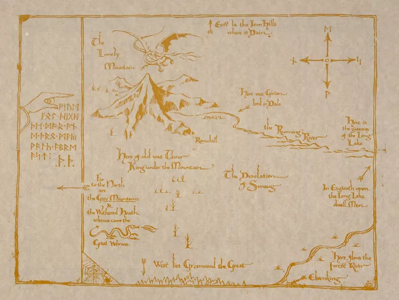 Karte Glamdring Schwert von Gandalf dem Zauberer Herr der Ringe und Der Hobbit