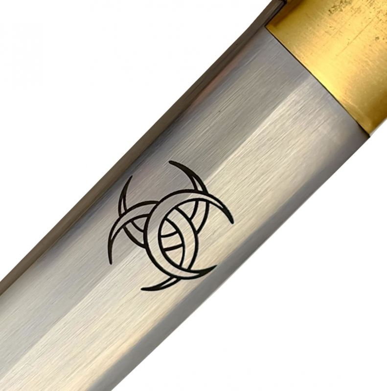 Logo Michonne Schwert mit Rückenscheide