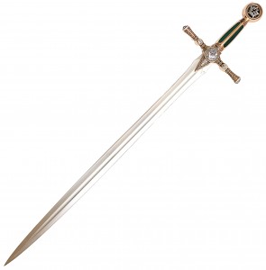 Freimaurer Schwert Gold und Grün von Marto Freimaurer Schwert Gold und Grün von Marto