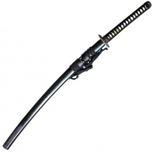 Letzter Samurai Katana mit Red Black Damast