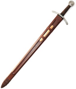 Schaukampfschwert mit Schwertscheide Scheibenknauf kaufen Schaukampfschwert mit Schwertscheide Scheibenknauf kaufen