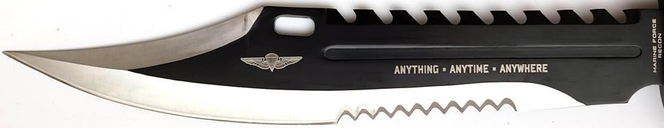 Kampfmesser Marine Force Recon Sawback Bowie Die Klinge Kampfmesser Marine Force Recon Sawback Bowie Die Klinge