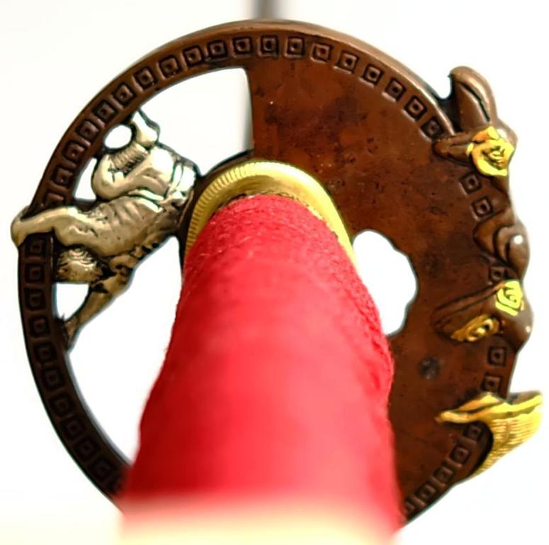 Kappa Katana - Samuraischwert + Gefaltet - Damast untere tsuba Kappa Katana - Samuraischwert + Gefaltet - Damast untere tsuba