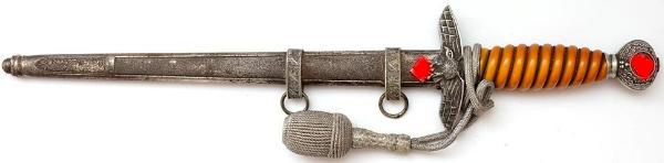 Offiziersdolch der Luftwaffe kaufen orangener Bakelitgriff Original Offiziersdolch der Luftwaffe kaufen orangener Bakelitgriff Original