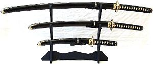 Samurai Drachen black Schwerter 3er Set kaufen Samurai Drachen black Schwerter 3er Set kaufen