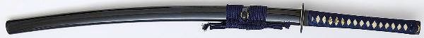 Samurai Schwert- Katana Akihito + Honsanmai + Schwarz Blau kaufen Samurai Schwert- Katana Akihito + Honsanmai + Schwarz Blau kaufen