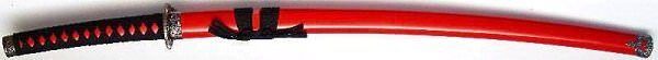 Samurai Schwert- Katana Hanzei + rote Saya kaufen Samurai Schwert- Katana Hanzei + rote Saya kaufen