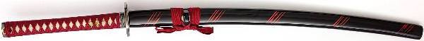 Katana- Samurai Schwert Horikawa Schwarz Rote Saya + Gefaltet- damast Katana- Samurai Schwert Horikawa Schwarz Rote Saya + Gefaltet- damast