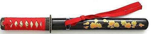 Samurai Tanto Shotoku rot und schwarz kaufen Samurai Tanto Shotoku rot und schwarz kaufen